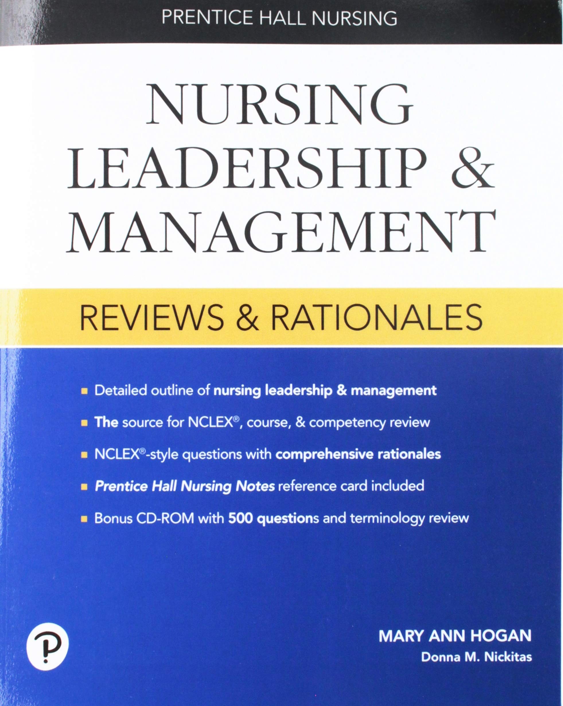 Prentice Hall Nursing Reviews and Rationales: Nursing Leadership and Management,Used