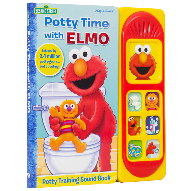 Sesame Street  Potty Time with Elmo  Potty Training Sound Book  PI Kids,Used