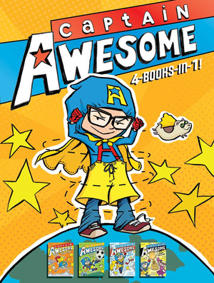 Captain Awesome 4Booksin1: Captain Awesome Takes a Dive; Captain Awesome, Soccer Star; Captain Awesome Saves the Winter Wonde,Used