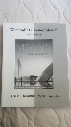 Workbook/Laboratory Manual to accompany Visvis,New