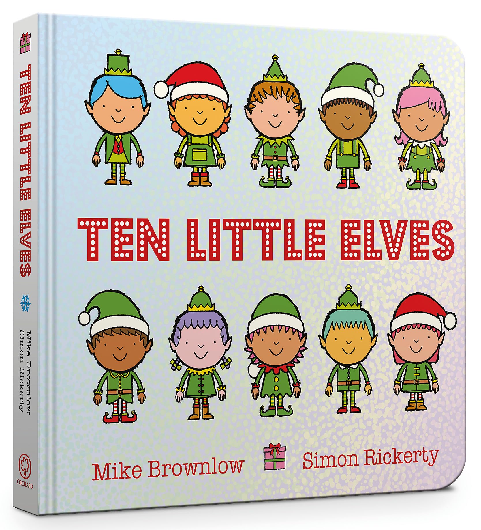 Ten Little Elves Board Book,Used