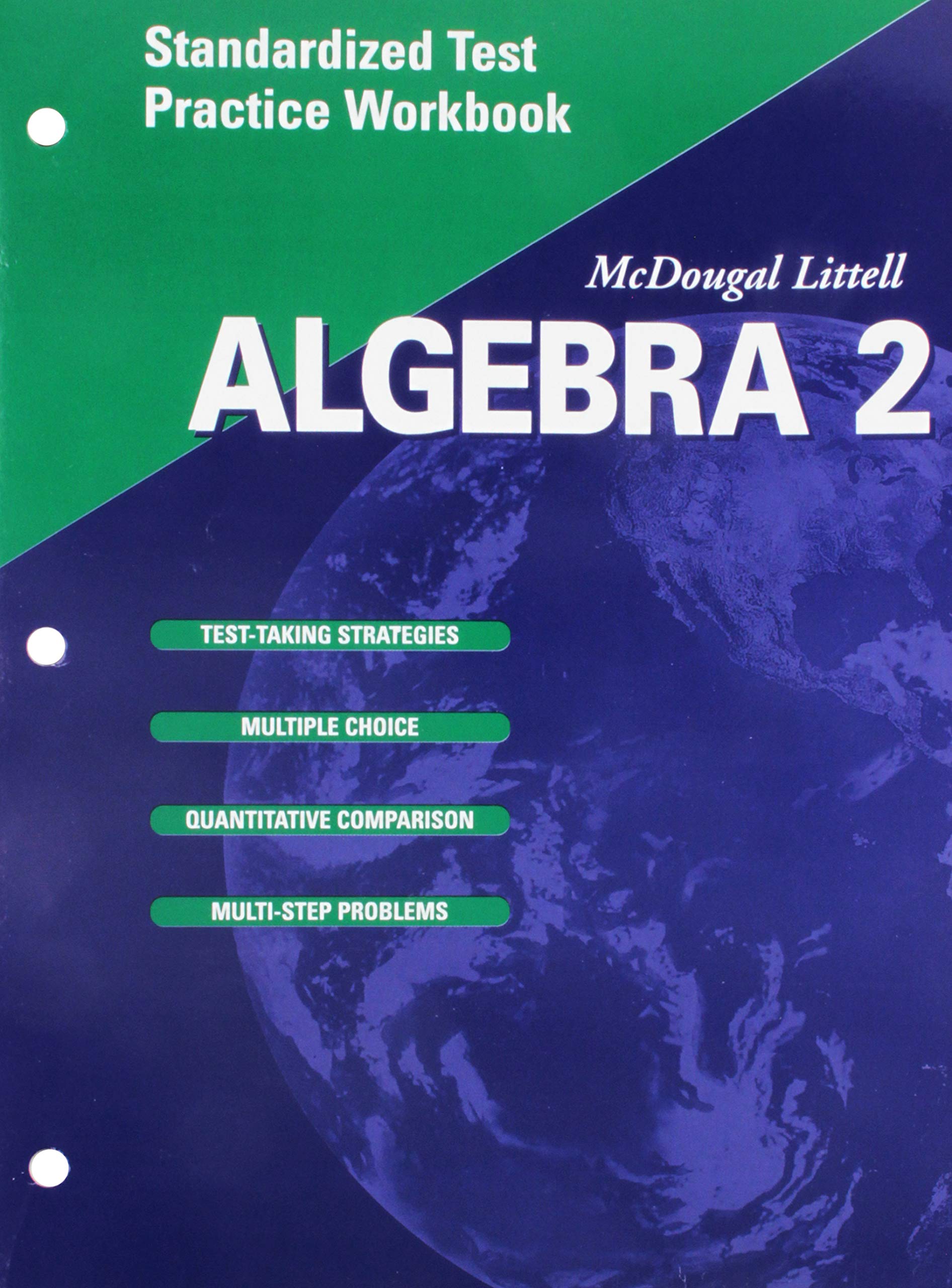 Algebra 2, Grade 11 Standardized Test Practice Workbook: Mcdougal Littell High School Math,Used