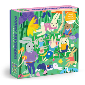 Galison Bunny Daydream  1000 Piece Jigsaw Puzzle Featuring Beautiful Artwork Of A Bunny Picnic Scene For Easter