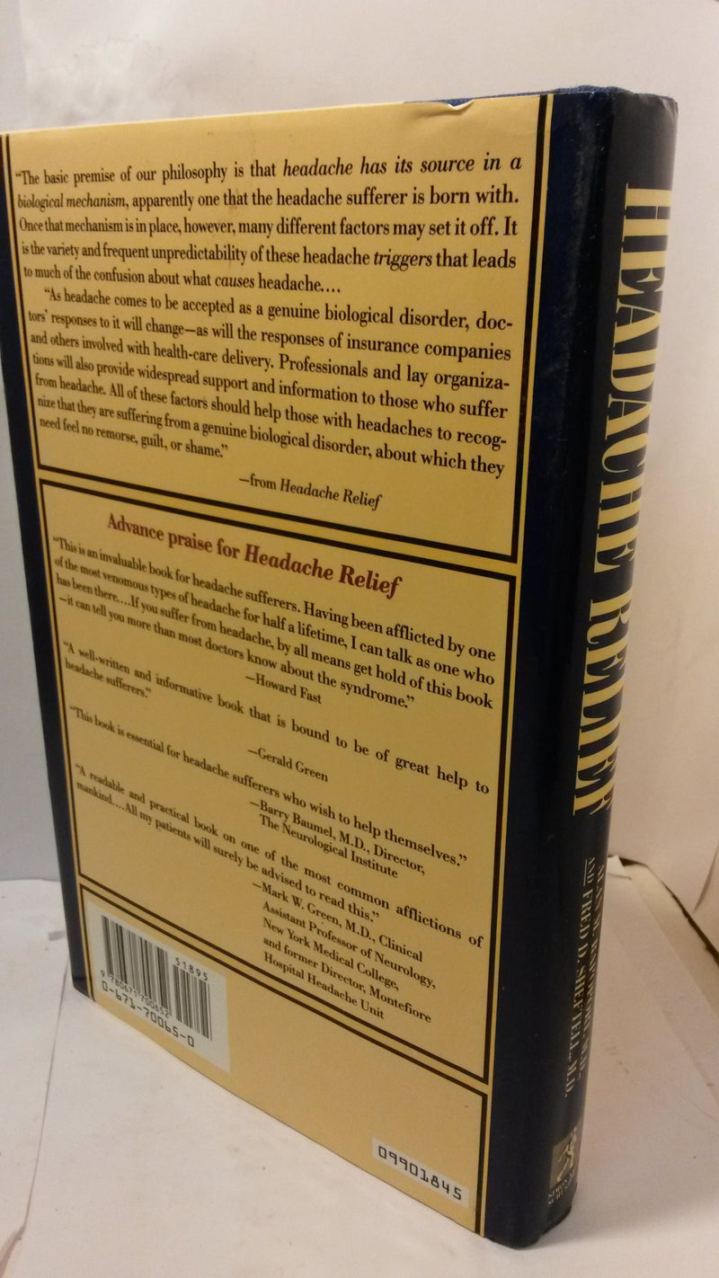 Headache Relief: A Comprehensive, UpToDate, Medically Proven Program That Can Control and Ease Headache Pain,Used