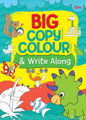 Colouring Book: Big Copy Colour & Write Along (Colouring Book For Kids)