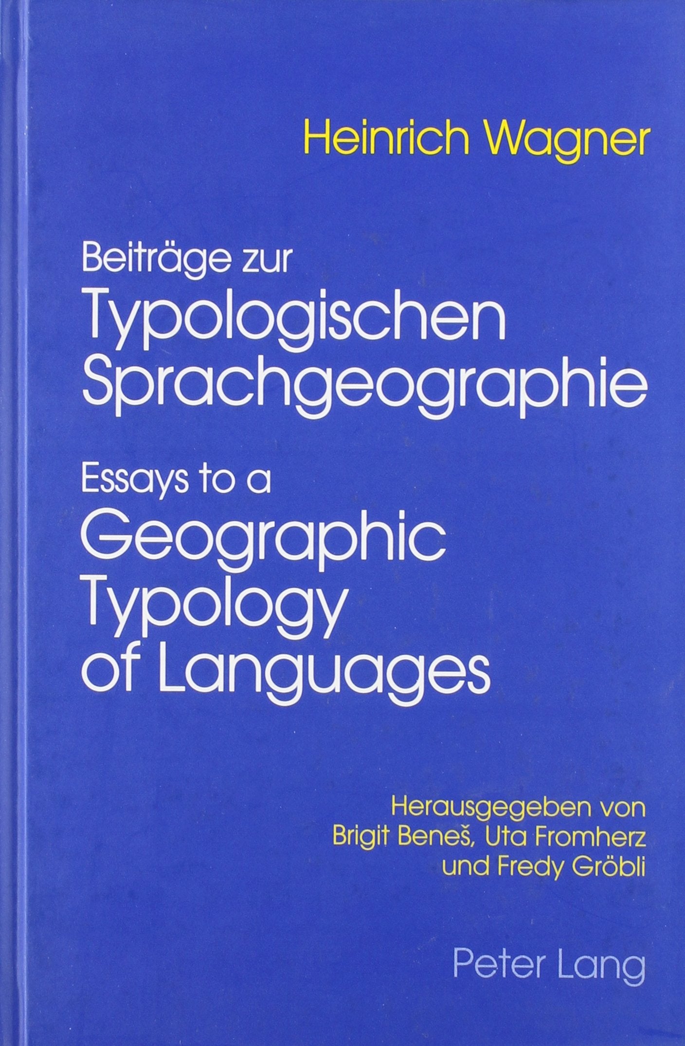 Beitrage Zur Typologischen Sprachgeographie Essays to a Geographic Typology of Languages (German Edition),Used