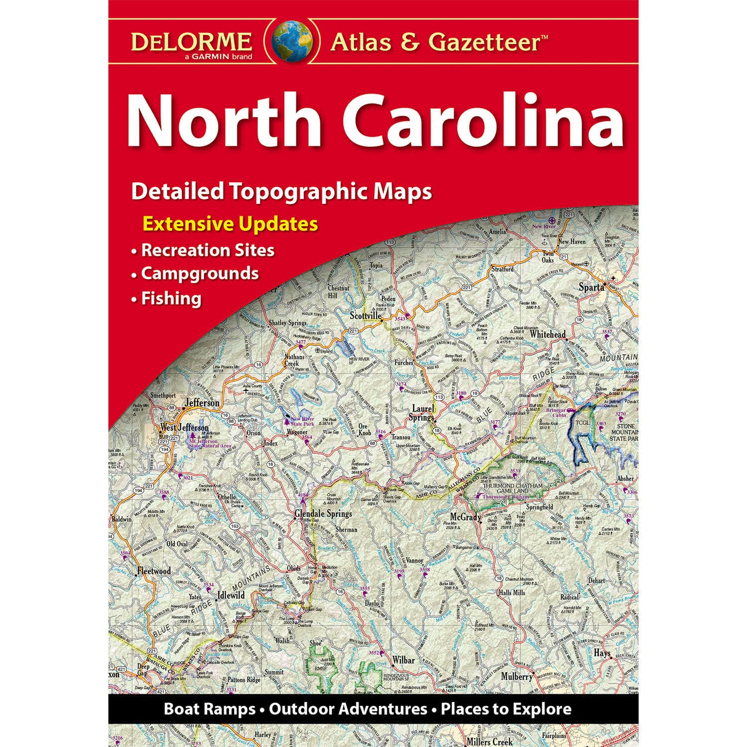 North Carolina Atlas & Gazetteer (Delorme Atlas & Gazetteer),Used