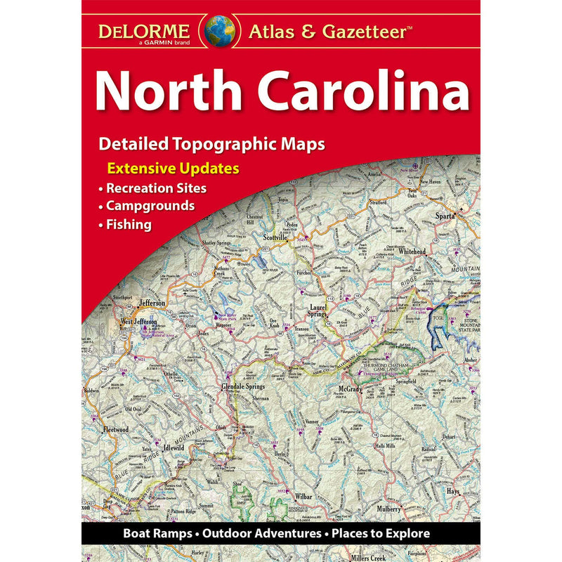 North Carolina Atlas & Gazetteer (Delorme Atlas & Gazetteer),Used