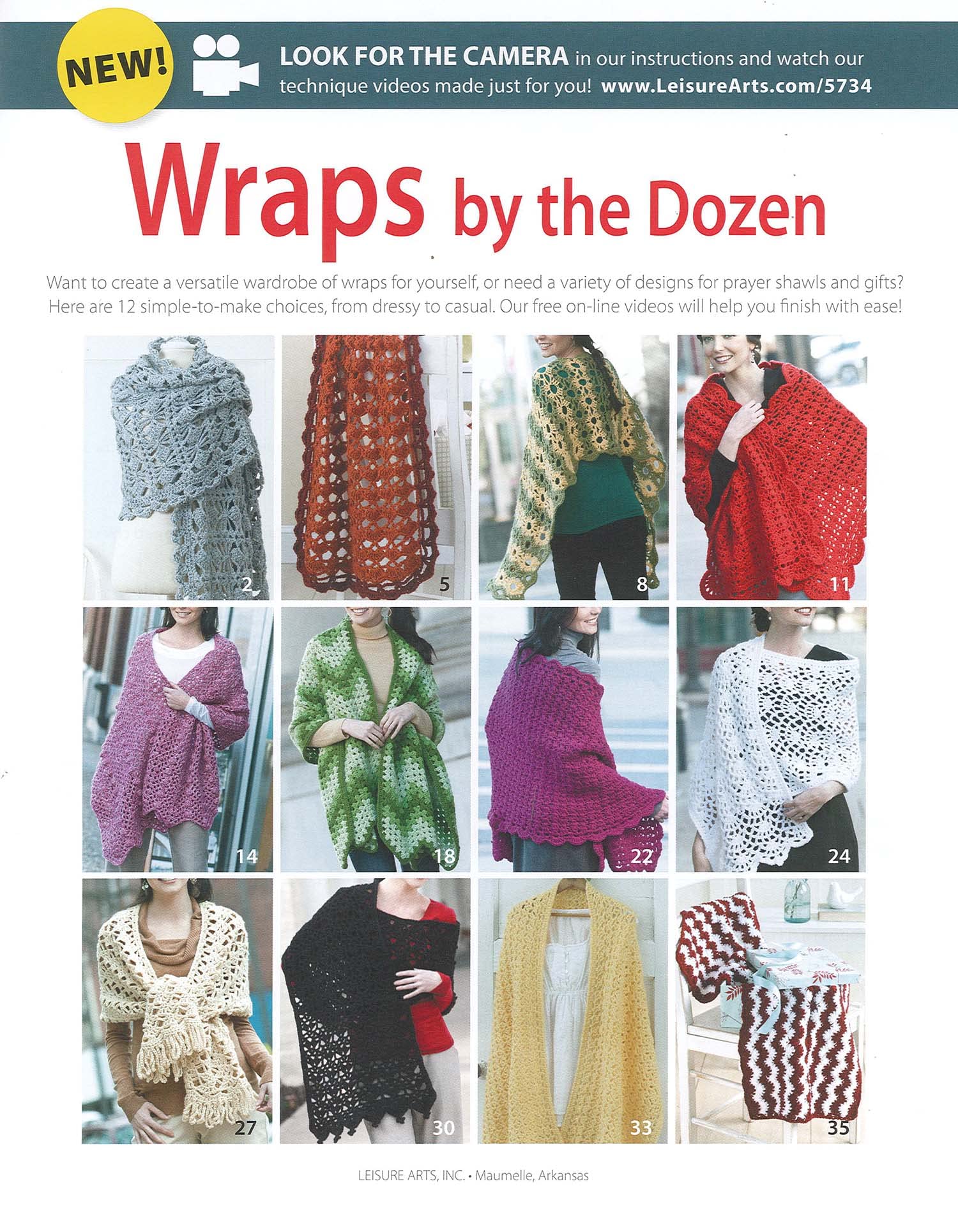 Wraps By The Dozenfrom Dressy To Casual, Show Your Style With Cozy, Fashionable Wrapsbonus Online Technique Videos Available