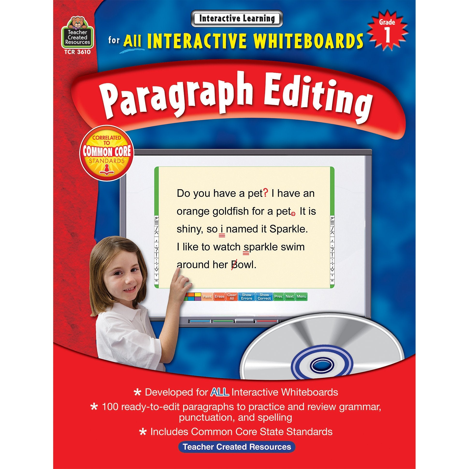 Paragraph Editing: Grade 1 (Interactive Learning),Used