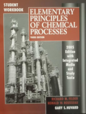 Elementary Principles Of Chemical Processes,Used