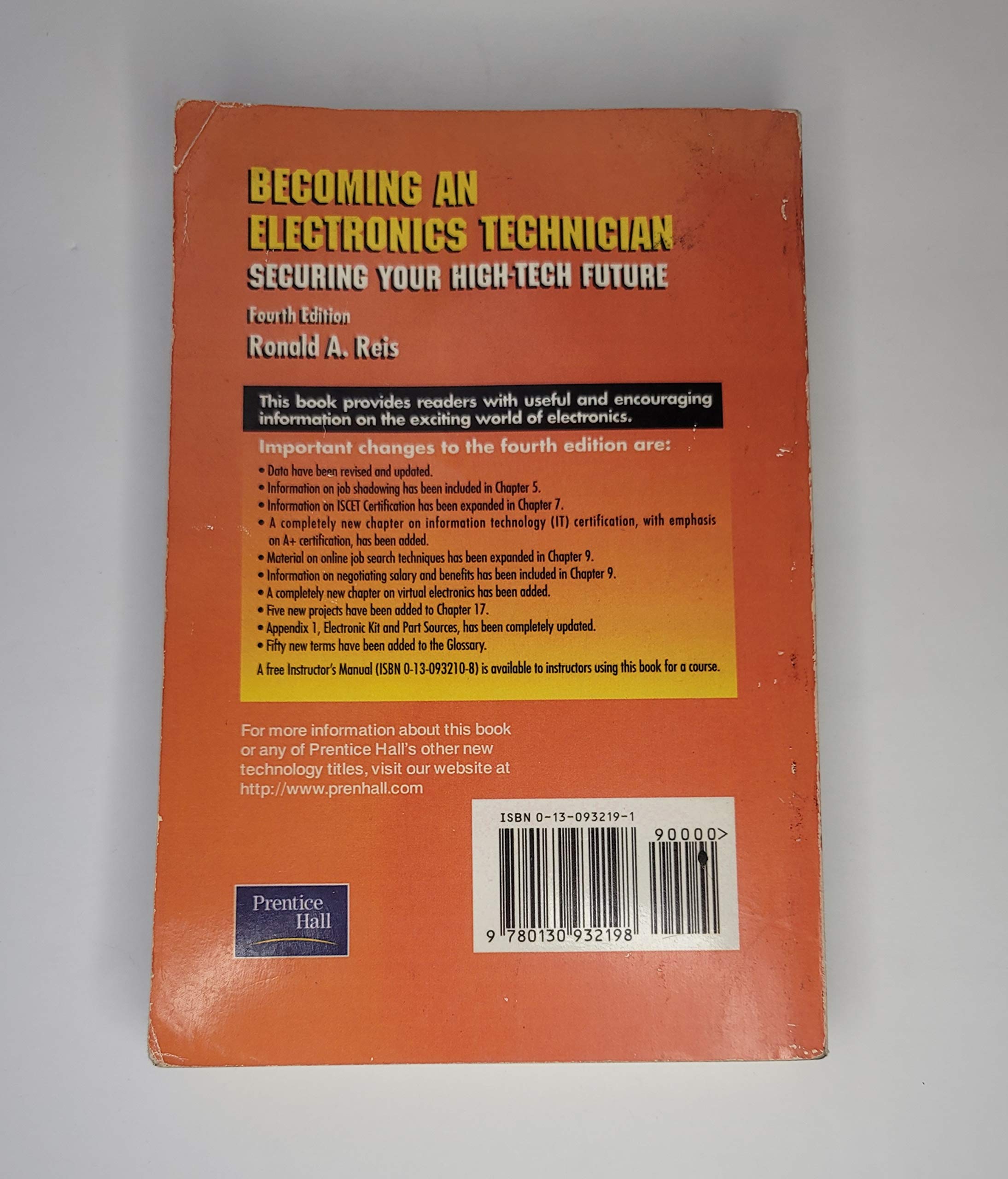 Becoming An Electronics Technician: Securing Your Hightech Future,Used