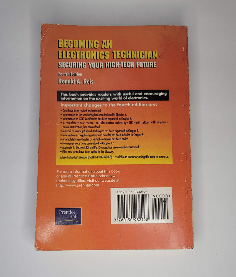 Becoming An Electronics Technician: Securing Your Hightech Future,Used