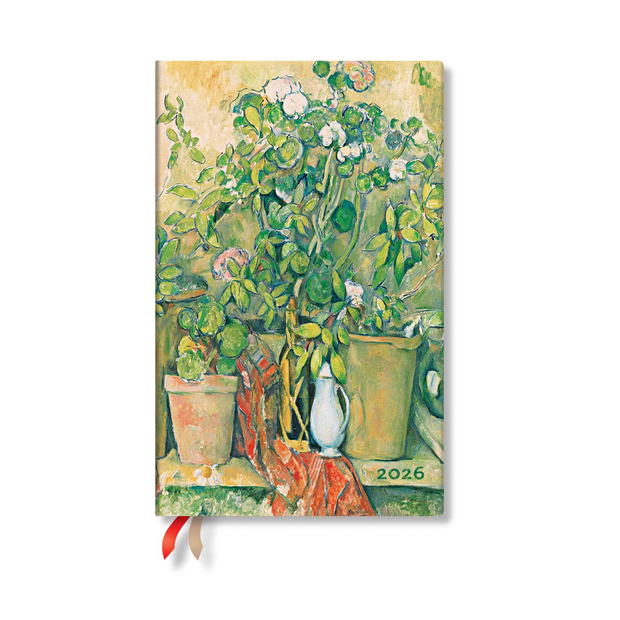Paperblanks | 2026 CezanneS Terracotta Pots And Flowers | CezanneS Terracotta Pots And Flowers | 12Month Planner Flexis | M