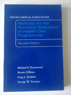 Methods For The Economic Evaluation Of Health Care Programmes,Used