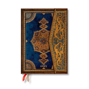 2025 Safavid Indigo Midi Horizontal Hardcover 12Month, 160Pg, 100Gsm, 2025 Planner By Paperblanks (Safavid Binding Art)