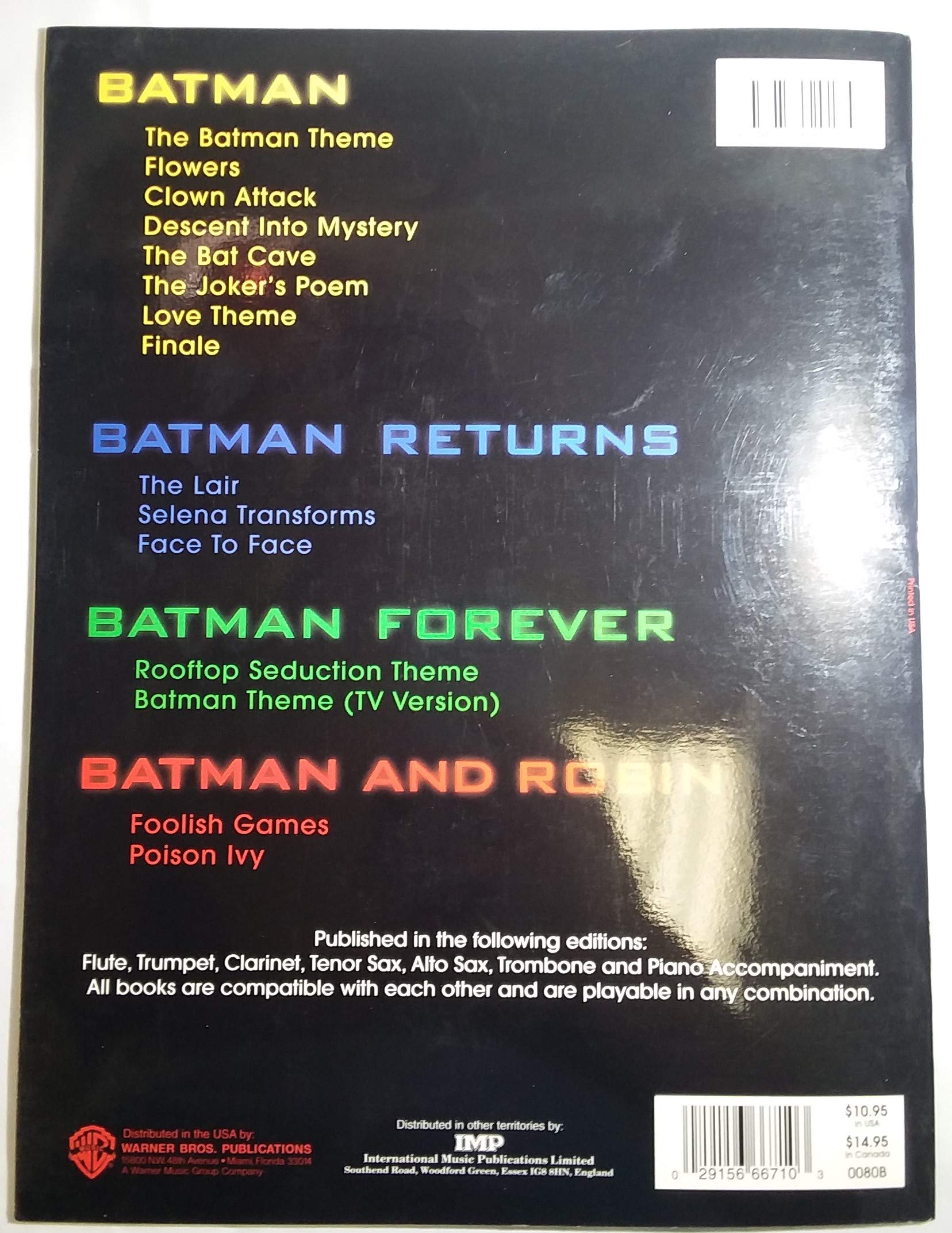 Music from Batman  15 Great Themes: Trombone,Used