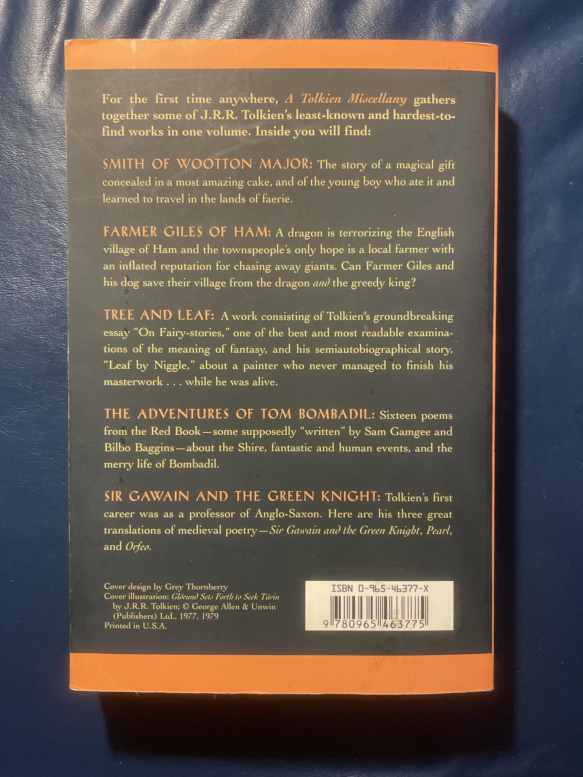 A Tolkien Miscellany,Used