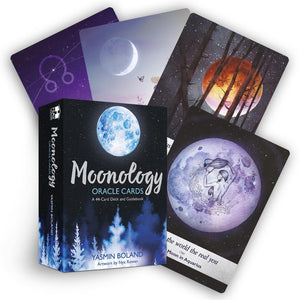 Moonology Oracle Cards: A 44Card Moon Astrology Oracle Deck and Guidebook,Used