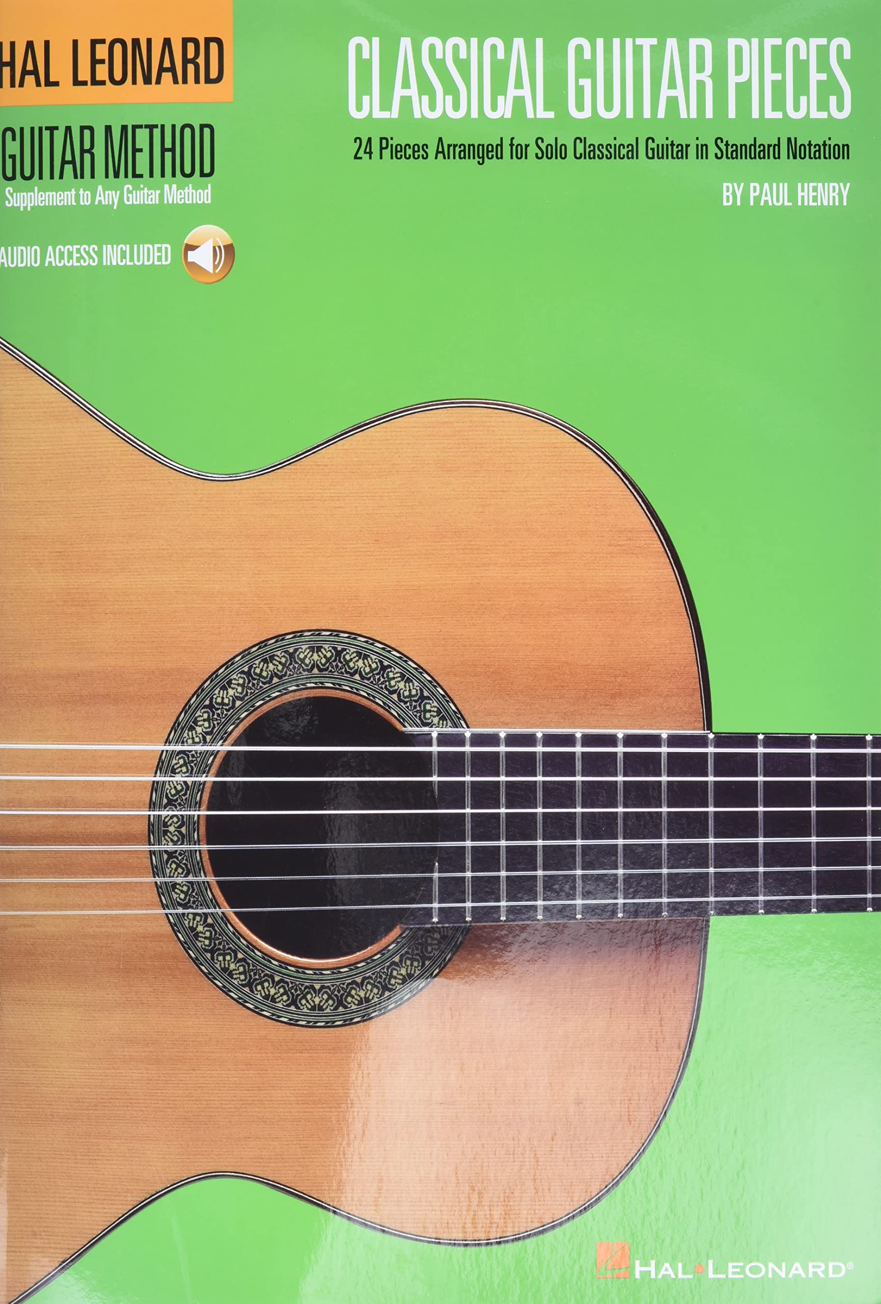 Classical Guitar Pieces Hal Leonard Guitar Method Supplement Bk/Audio Online (Hal Leonard Guitar Method (Songbooks)),Used