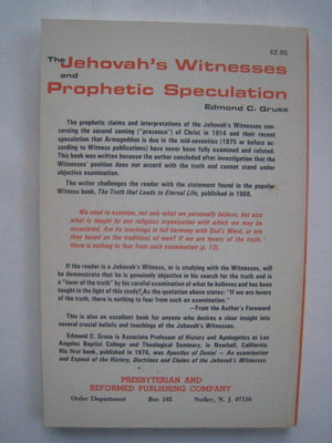 Jehovah's Witnesses and Prophetic Speculation,Used