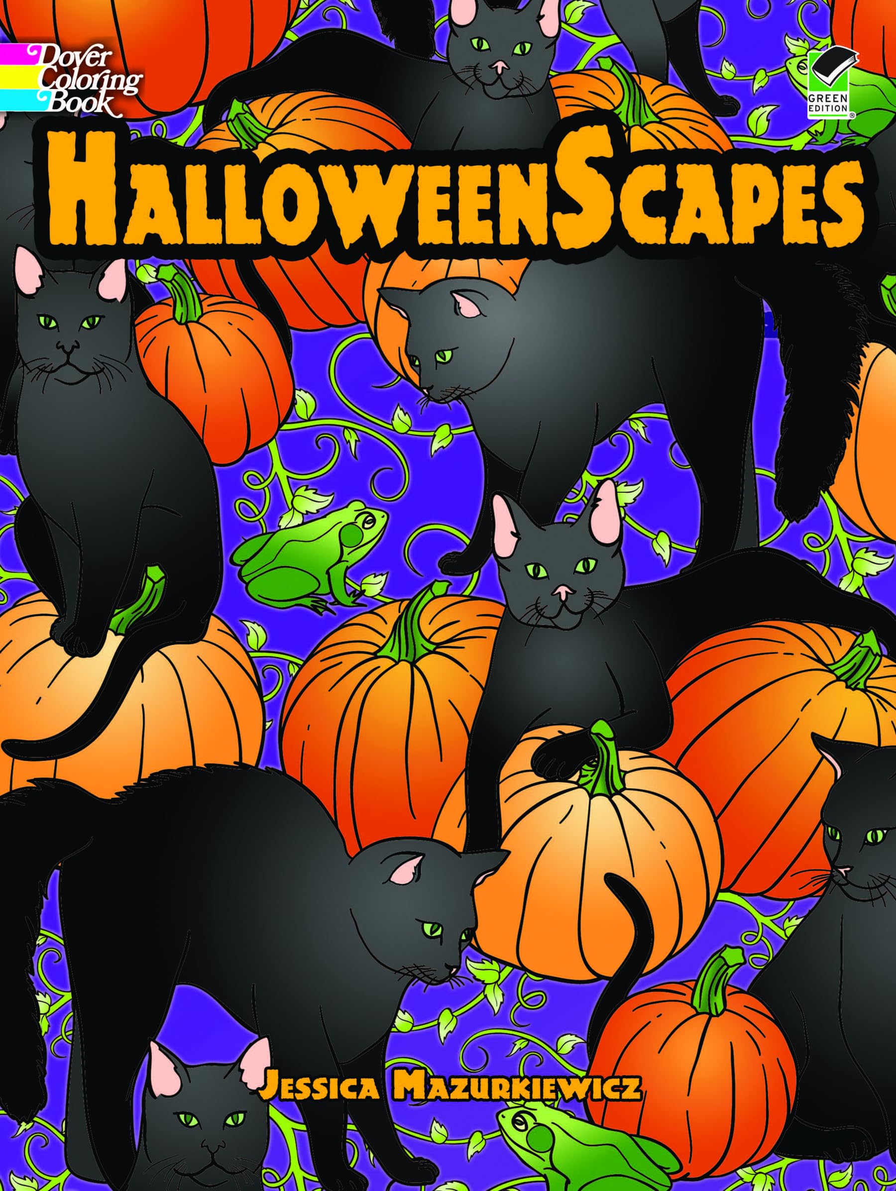 HalloweenScapes Coloring Book (Dover Halloween Coloring Books),Used