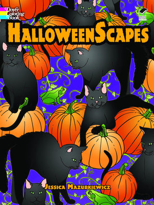 HalloweenScapes Coloring Book (Dover Halloween Coloring Books),Used