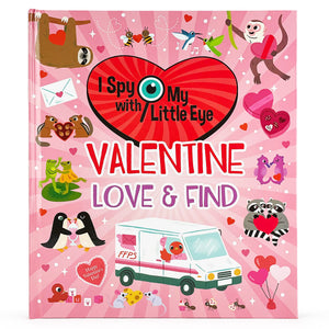 Valentine Love & Find  I Spy With My Little Eye Kids Search, Find, and Seek Activity Book, Ages 3, 4, 5, 6+,New