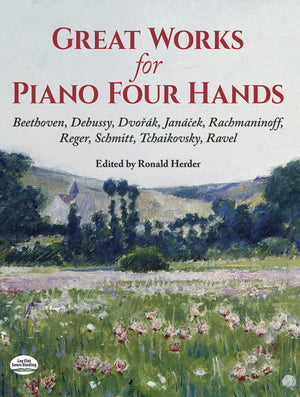 Great Works For Piano Four Hands (Dover Classical Piano Music: Four Hands),Used