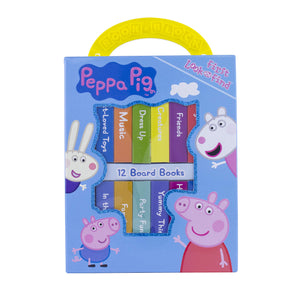 Peppa Pig  My First Library Board Book Block 12Book Set  Pi Kids
