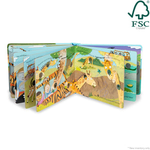 Melissa & Doug Children'S Book  Pokeadot: The Wheels On The Bus Wild Safari (Board Book With Buttons To Pop)