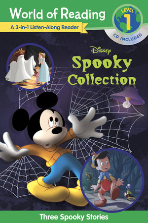 World of Reading: Disney's Spooky Collection 3in1 ListenAlong ReaderLevel 1 Reader: 3 Scary Stories with CD!,Used