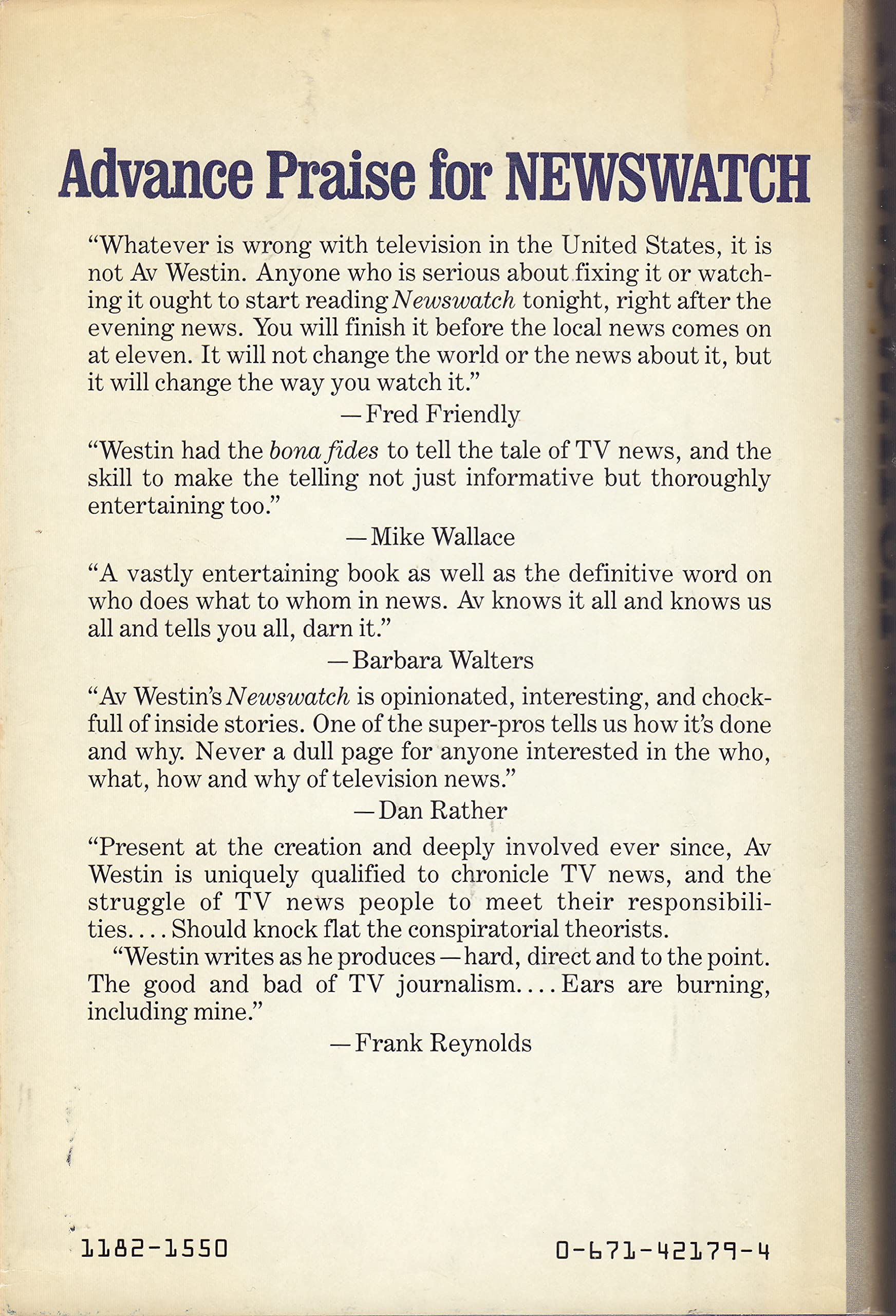 Newswatch: How Television Decides the News,Used