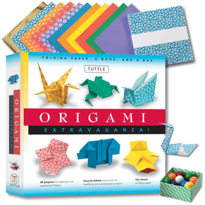 Origami Extravaganza! Folding Paper, a Book, and a Box: Origami Kit Includes Origami Book, 38 Fun Projects and 162 Origami Paper,New