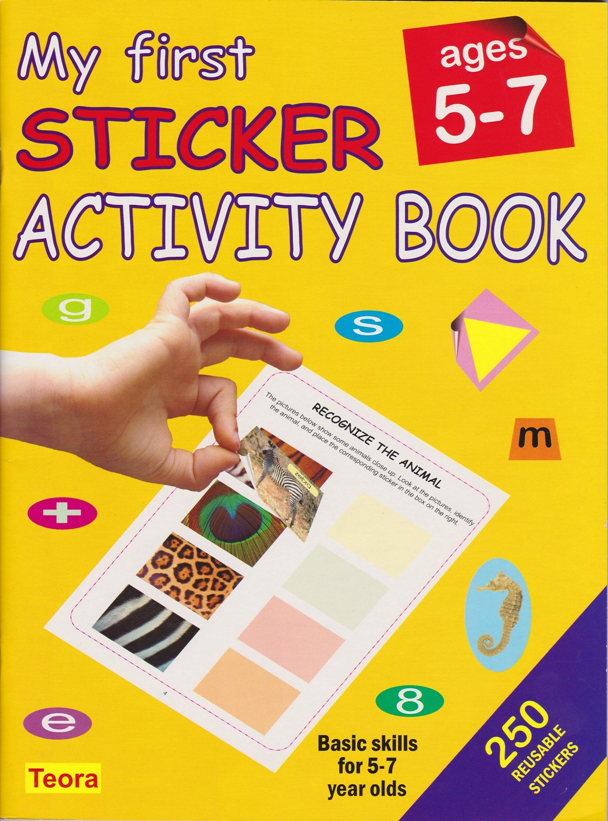 My First Sticker Activity Book: Basic Skills for 57 Year Olds,Used