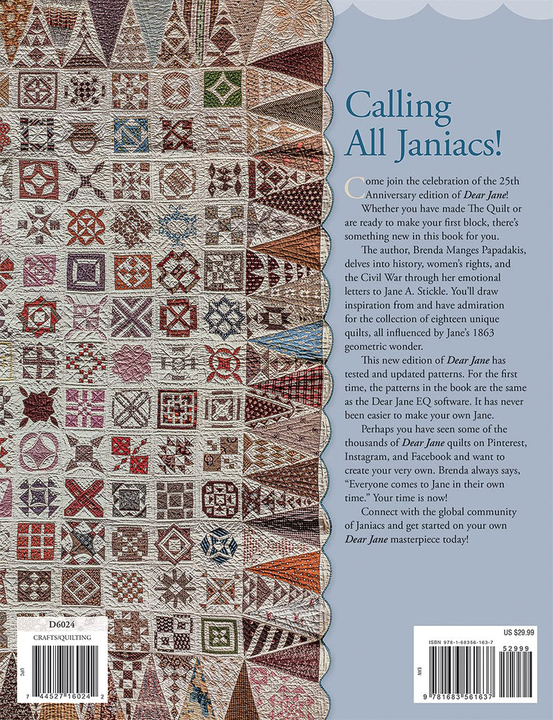 Dear Jane: The Two Hundred TwentyFive Patterns from the 1863 Jane A. Stickle Quilt,New