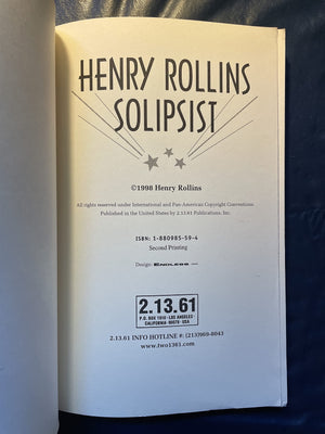 Solipsist (Henry Rollins),Used