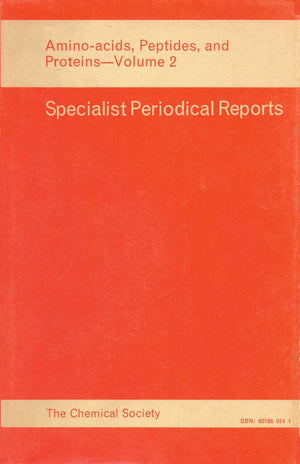 Amino Acids, Peptides and Proteins: Volume 2 (Specialist Periodical Reports, Volume 2),Used