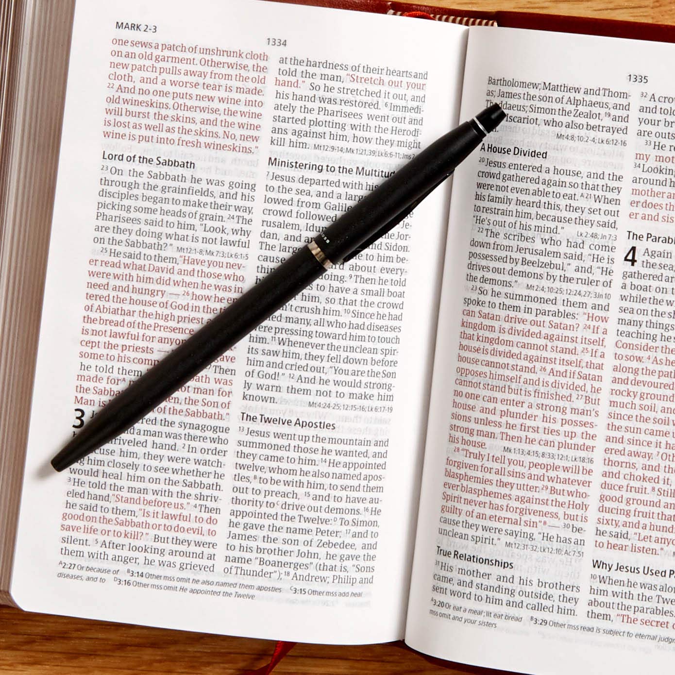 CSB Large Print Compact Reference Bible, Brown LeatherTouch,Used