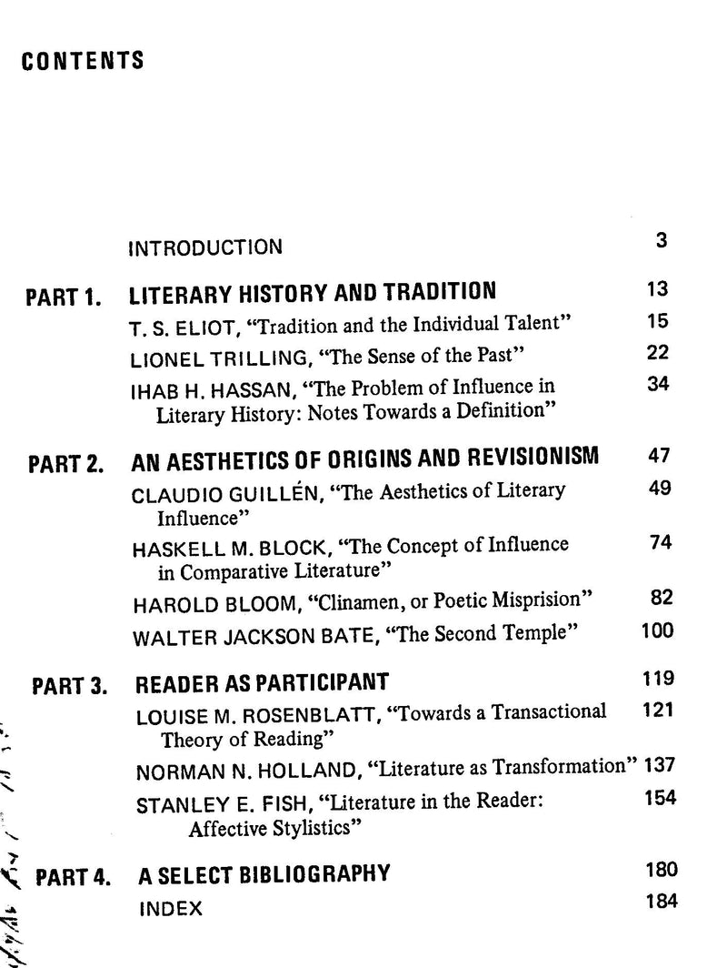 Influx: Essays on Literary Influence,Used
