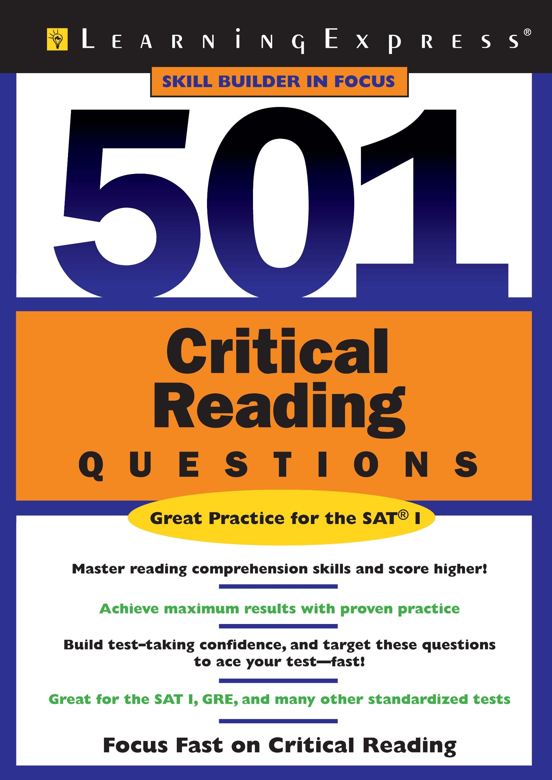 501 Critical Reading Questions (501 Series),Used
