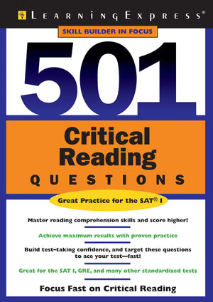 501 Critical Reading Questions (501 Series),Used
