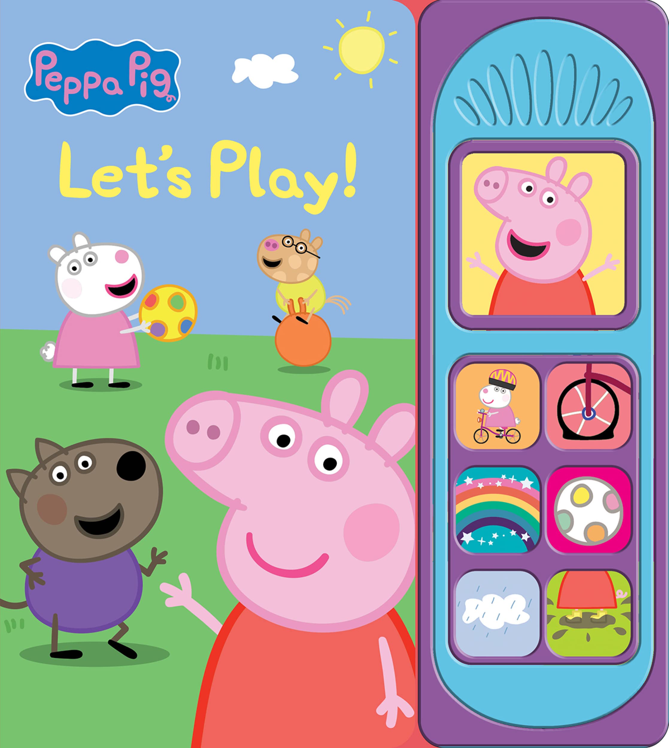 Peppa Pig  Let's Play 7Button Sound Book  PI Kids,New