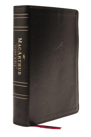 Nasb, Macarthur Study Bible, 2Nd Edition, Leathersoft, Black, Thumb Indexed, Comfort Print: Unleashing God'S Truth One Verse At