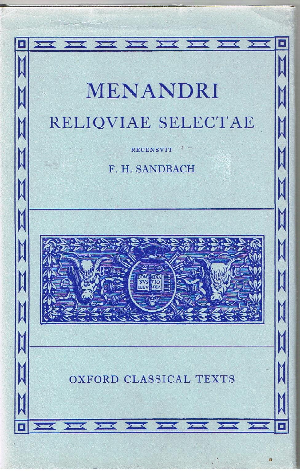 Reliquiae Selectae (Oxford Classical Texts),Used