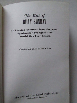 Best of Billy Sunday,Used