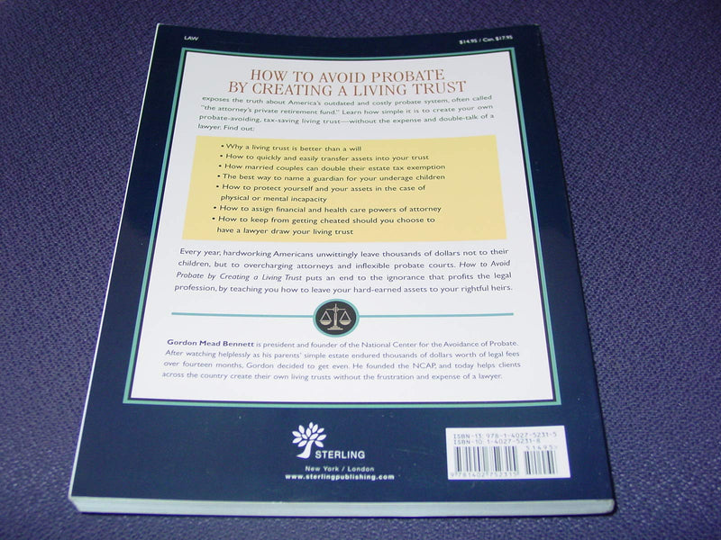How to Avoid Probate by Creating a Living Trust, Revised Edition: A Simple Yet Complete Guide (How to Avoid Probate by Creating ,Used