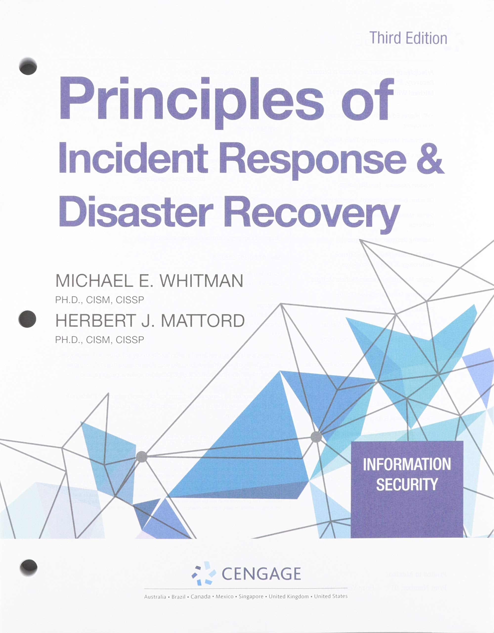 Principles of Incident Response and Disaster Recovery, Looseleaf Version,Used