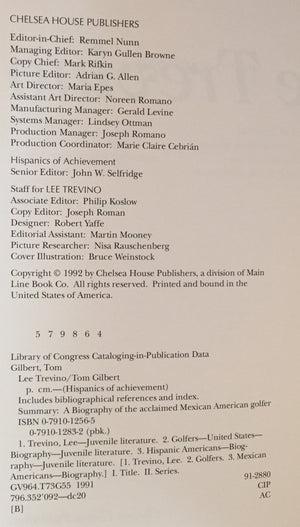 Lee Trevino (Hispanics of Achievement Series),Used