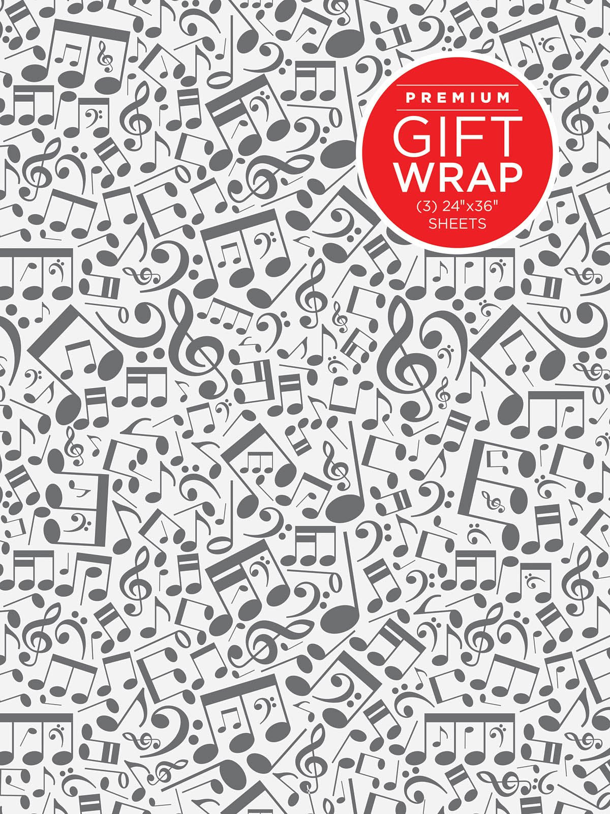 Hal Leonard Wrapping Paper  Music Notes Theme,Used